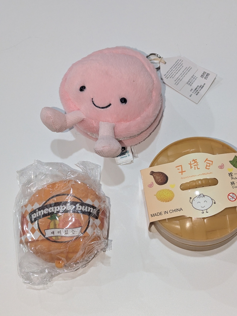 3 Plush Macaroon Squishy Gift Party Favor Give Away birthday graduation boy girl
